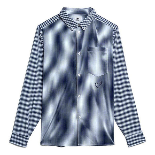 Рубашка originals x human made crossover embroidered long sleeves shirt blue Adidas, синий 
Рубашка originals x human made crossover embroidered long sleeves shirt blue Adidas, синий