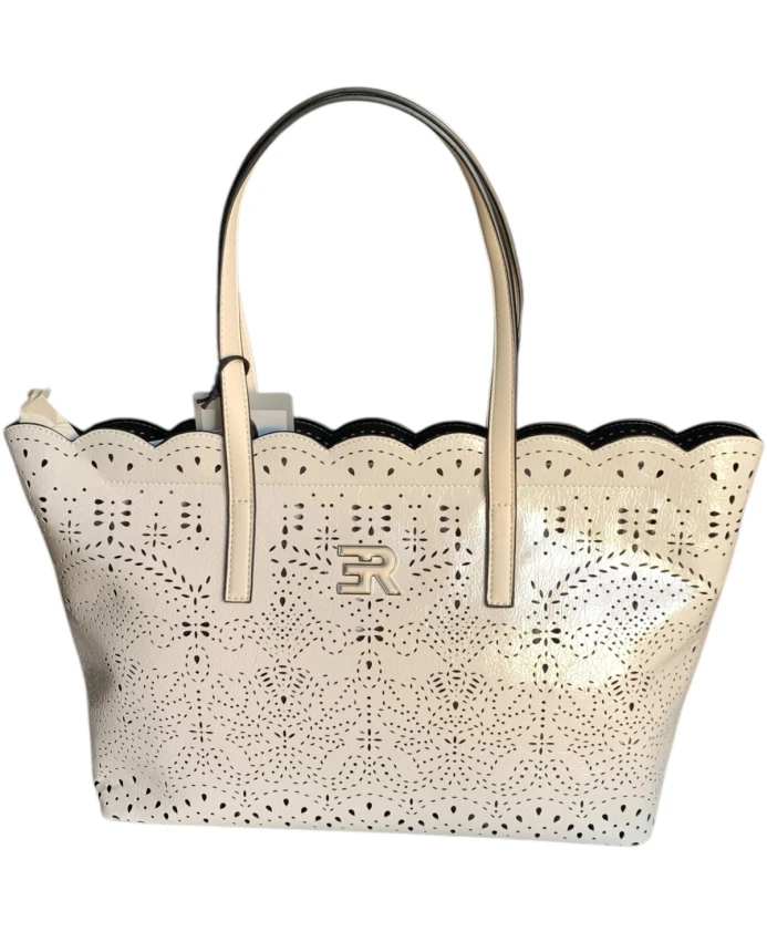 Перфорированная сумка бежевого цвета Ermanno Scervino, бежевый
Перфорированная сумка бежевого цвета Ermanno Scervino, бежевый