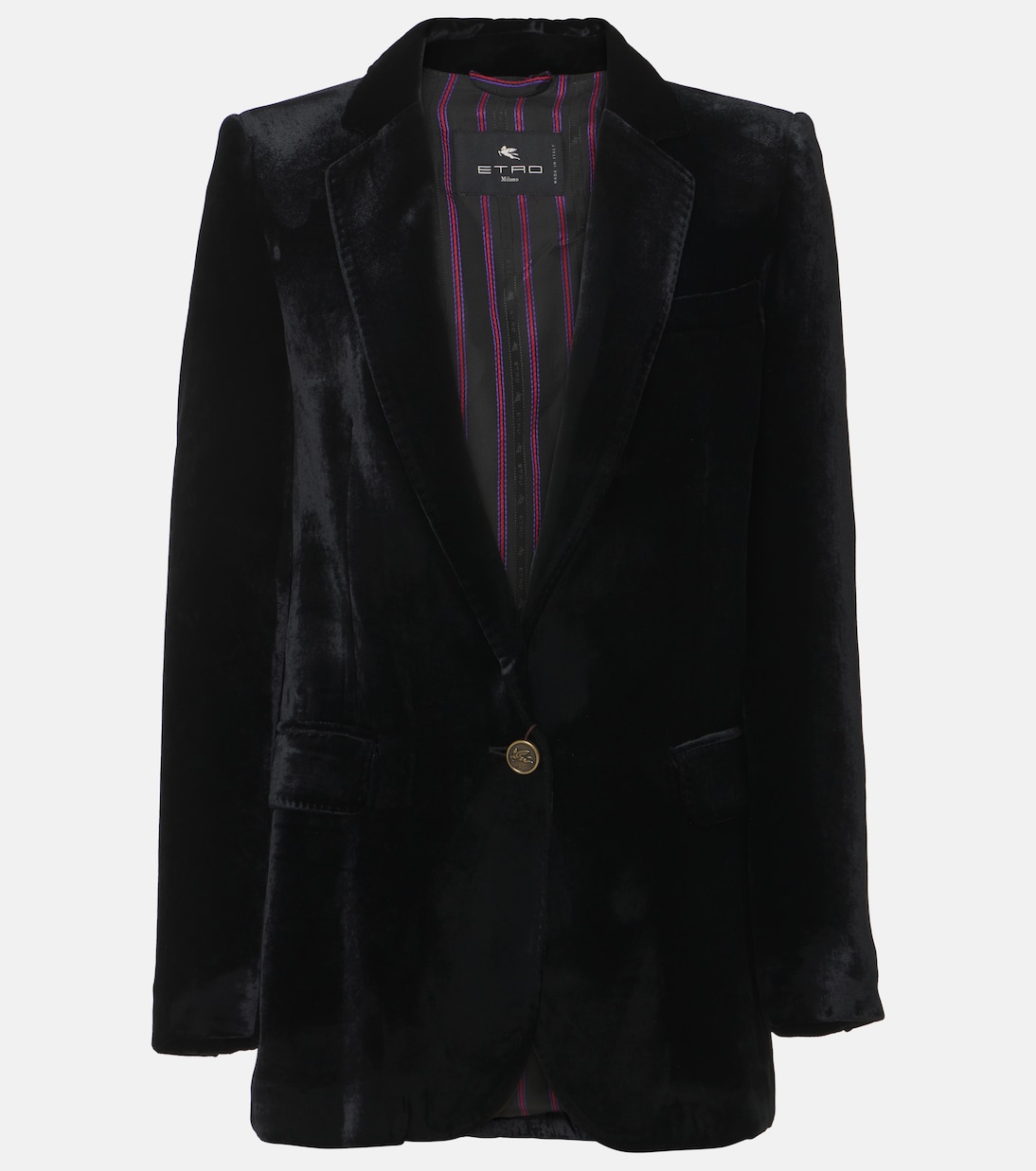 Бархатный блейзер Etro, черный
Бархатный блейзер Etro, черный