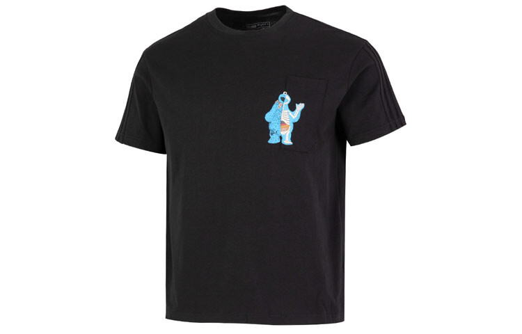 Футболка мужская черная Adidas, черный 
Футболка мужская черная Adidas, черный