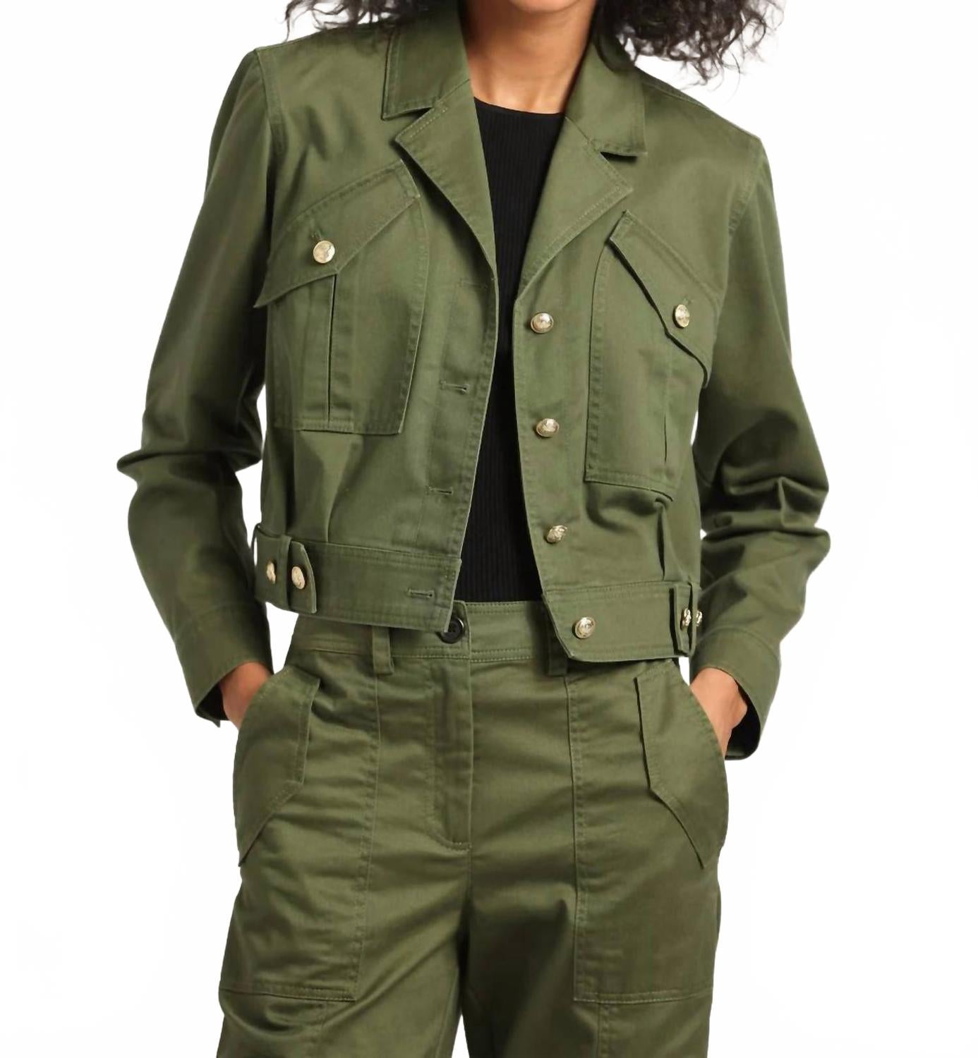 Укороченная куртка Celinora Cotton Drill в цвете Fatigue Derek Lam 10 Crosby, Fatigue
Укороченная куртка Celinora Cotton Drill в цвете Fatigue Derek Lam 10 Crosby, Fatigue