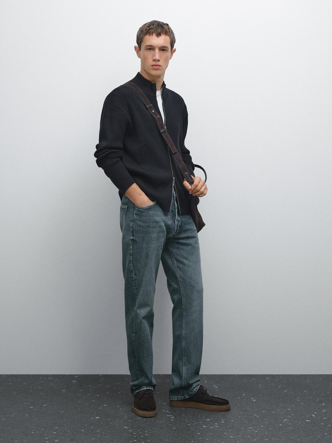 Кардиган на молнии из 100% хлопка Massimo Dutti, темно-синий
Кардиган на молнии из 100% хлопка Massimo Dutti, темно-синий