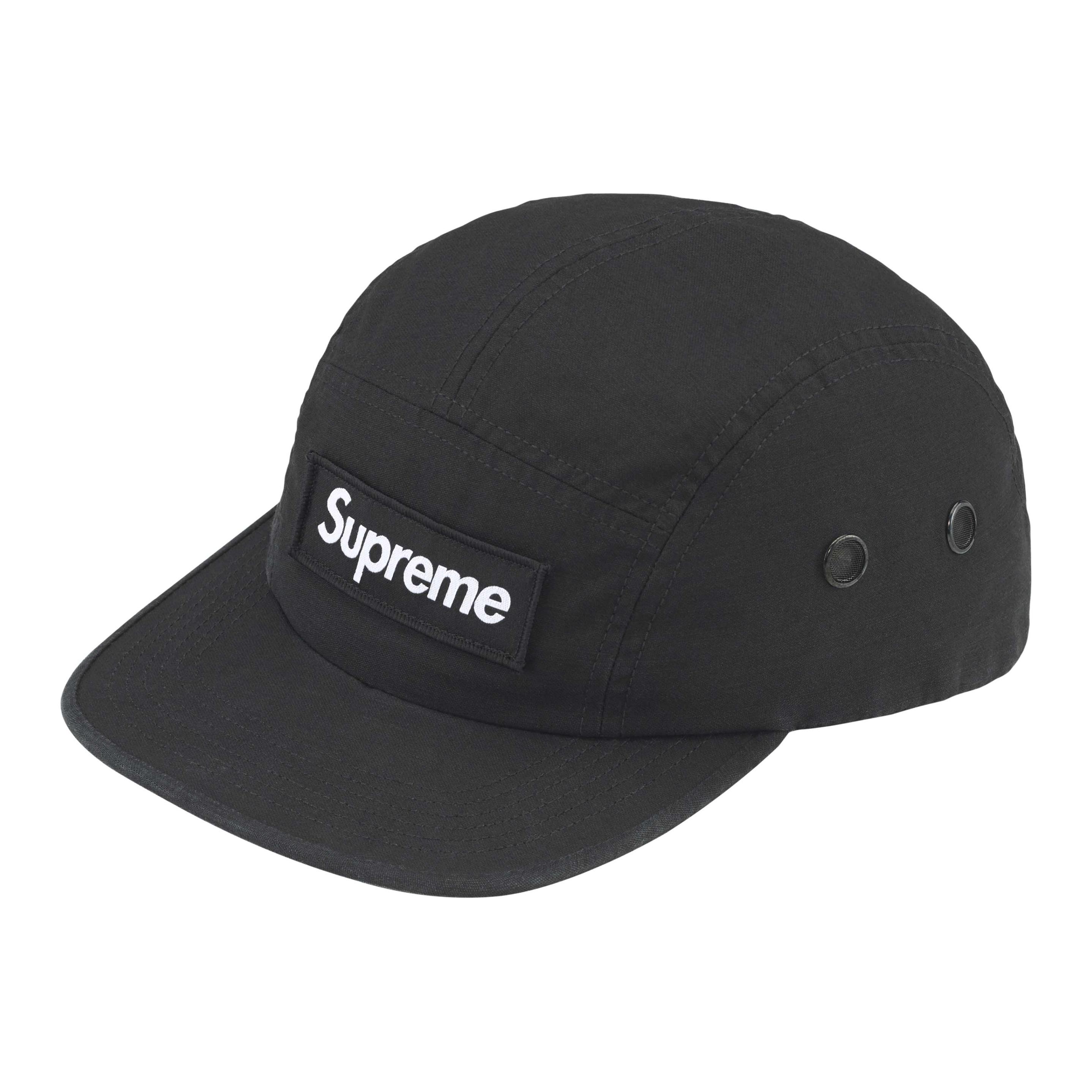 Хлопковая бейсболка унисекс черная Supreme 
Хлопковая бейсболка унисекс черная Supreme