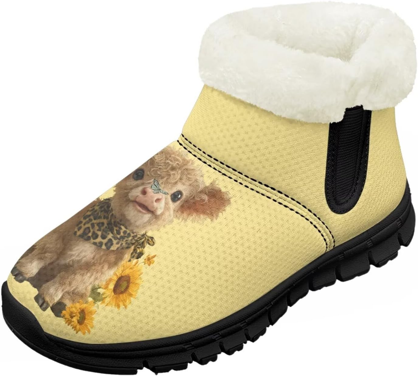 Детские зимние ботинки для девочек с меховой подкладкой, с короткой подошвой, противоскользящие, легкие уличные теплые ботинки для малышей Pointodoor, Highland Cow Sunflowers
Детские зимние ботинки для девочек с меховой подкладкой, с короткой подошвой, противоскользящие, легкие уличные теплые ботинки для малышей Pointodoor, Highland Cow Sunflowers