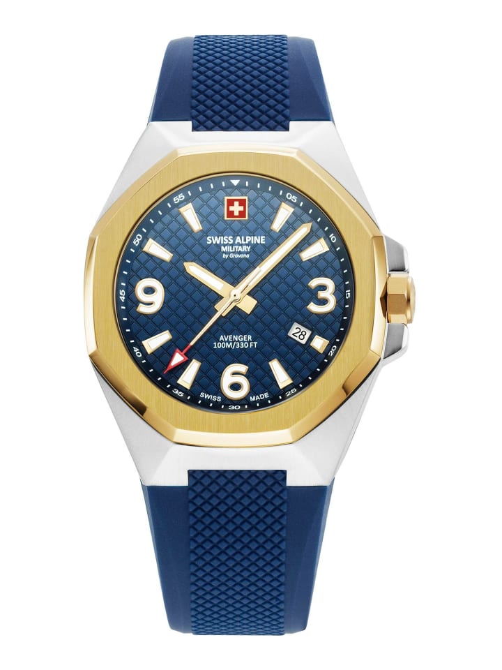 Swiss Alpine Military by Grovana Мужские аналоговые часы синего цвета
Swiss Alpine Military by Grovana Мужские аналоговые часы синего цвета