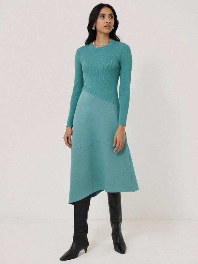 Платье из трикотажа и джерси Jigsaw, синий
Платье из трикотажа и джерси Jigsaw, синий