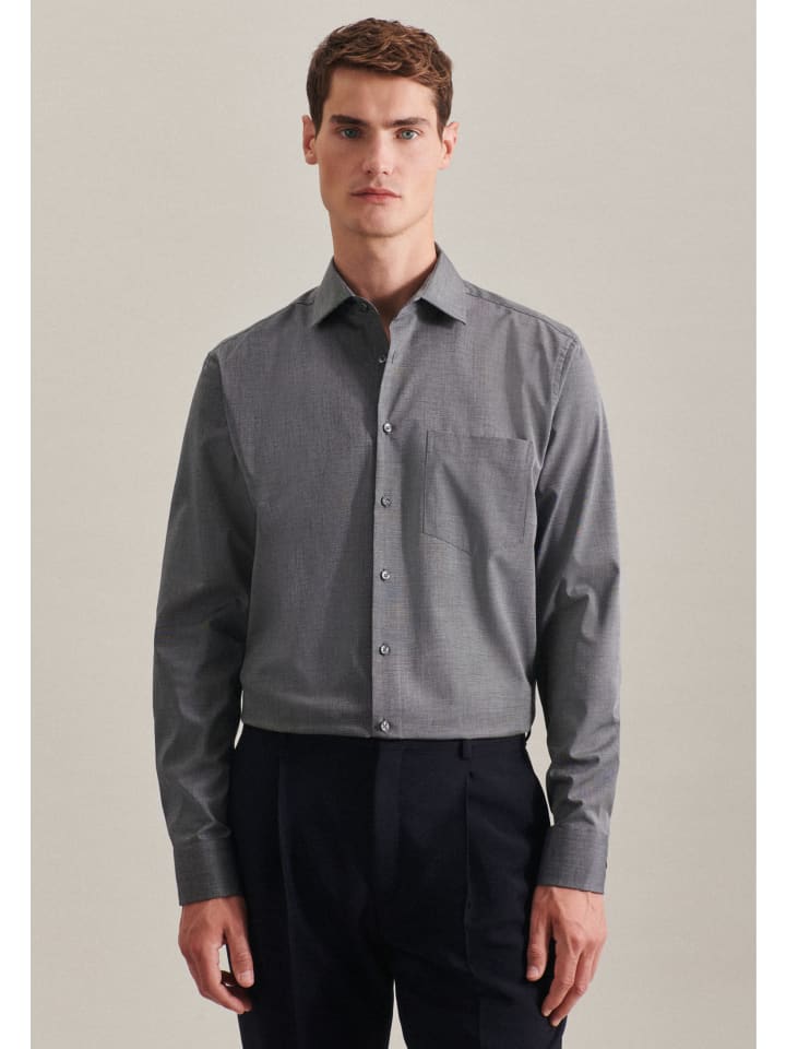 Рубашка Seidensticker, черный
Рубашка Seidensticker, черный