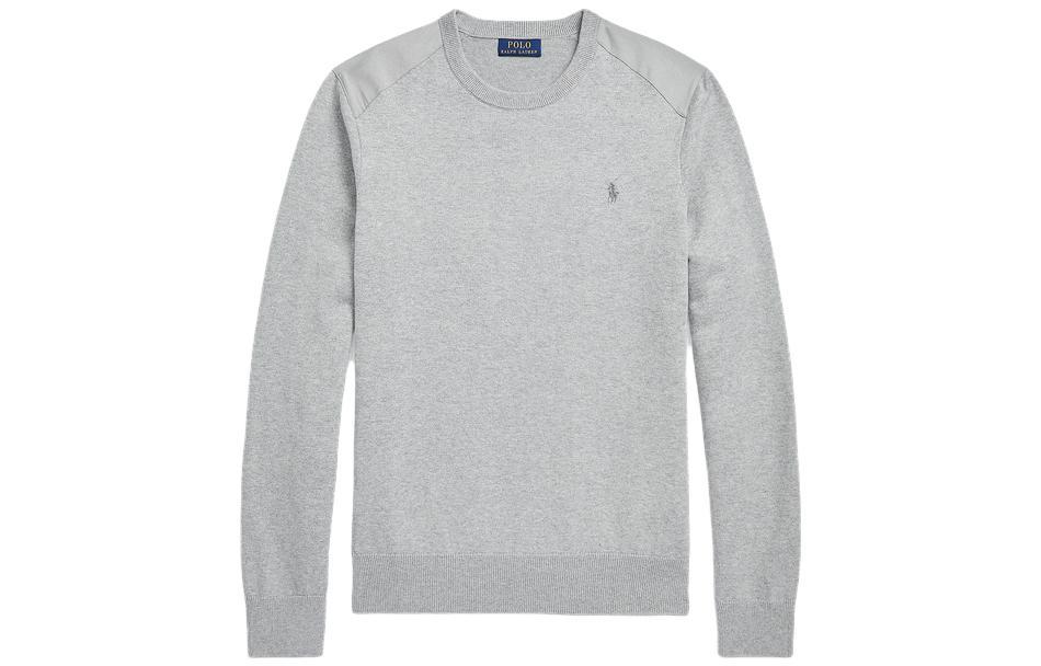 Поло с вышивкой пони Хлопковый джемпер Polo Ralph Lauren, серый
Поло с вышивкой пони Хлопковый джемпер Polo Ralph Lauren, серый