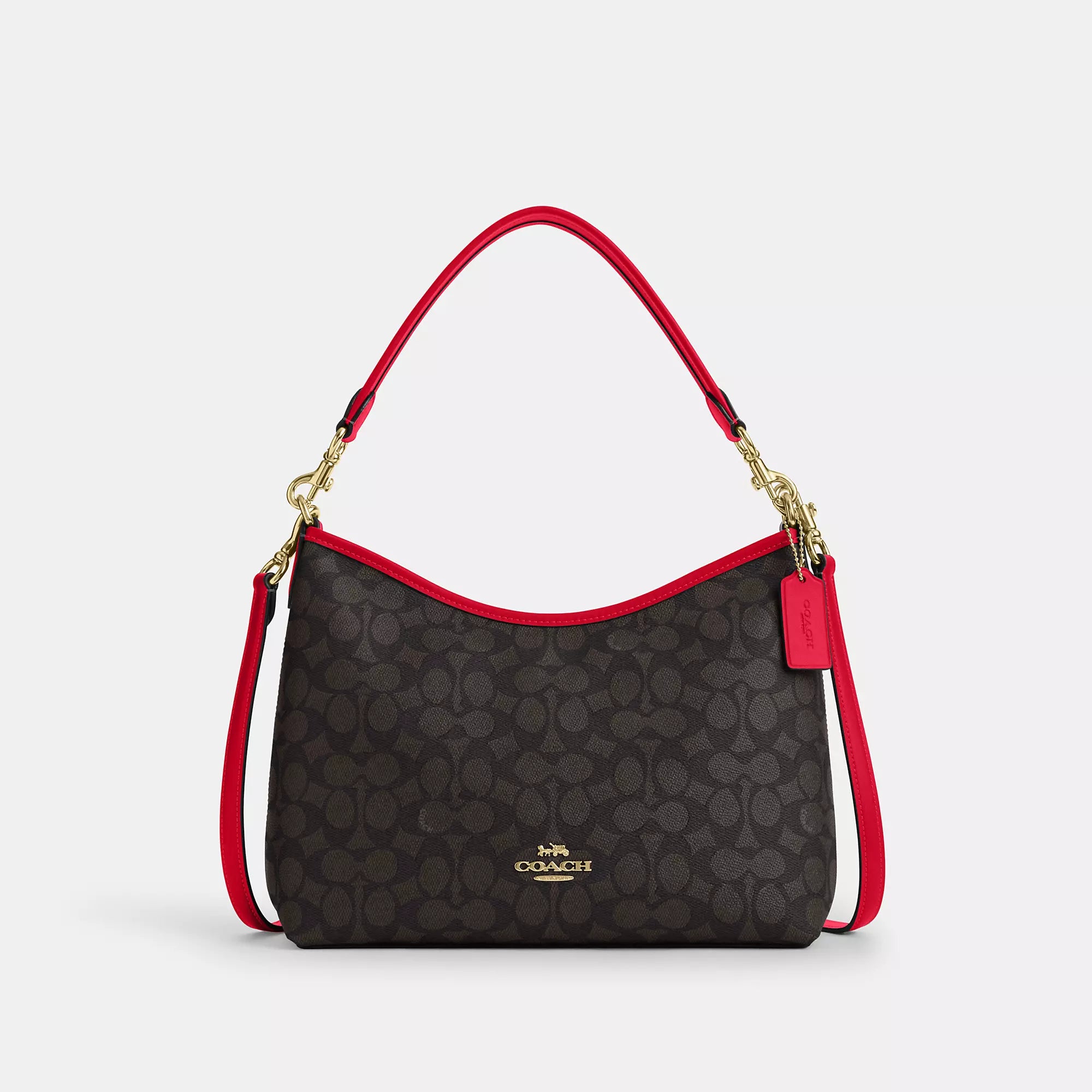 Сумка через плечо Coach Outlet Laurel из фирменной ткани, золотой/ореховый/ярко-красный
Сумка через плечо Coach Outlet Laurel из фирменной ткани, золотой/ореховый/ярко-красный