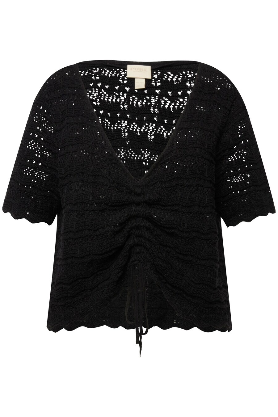 Тонкий вязаный свитер Ulla Popken Sweater, черный
Тонкий вязаный свитер Ulla Popken Sweater, черный