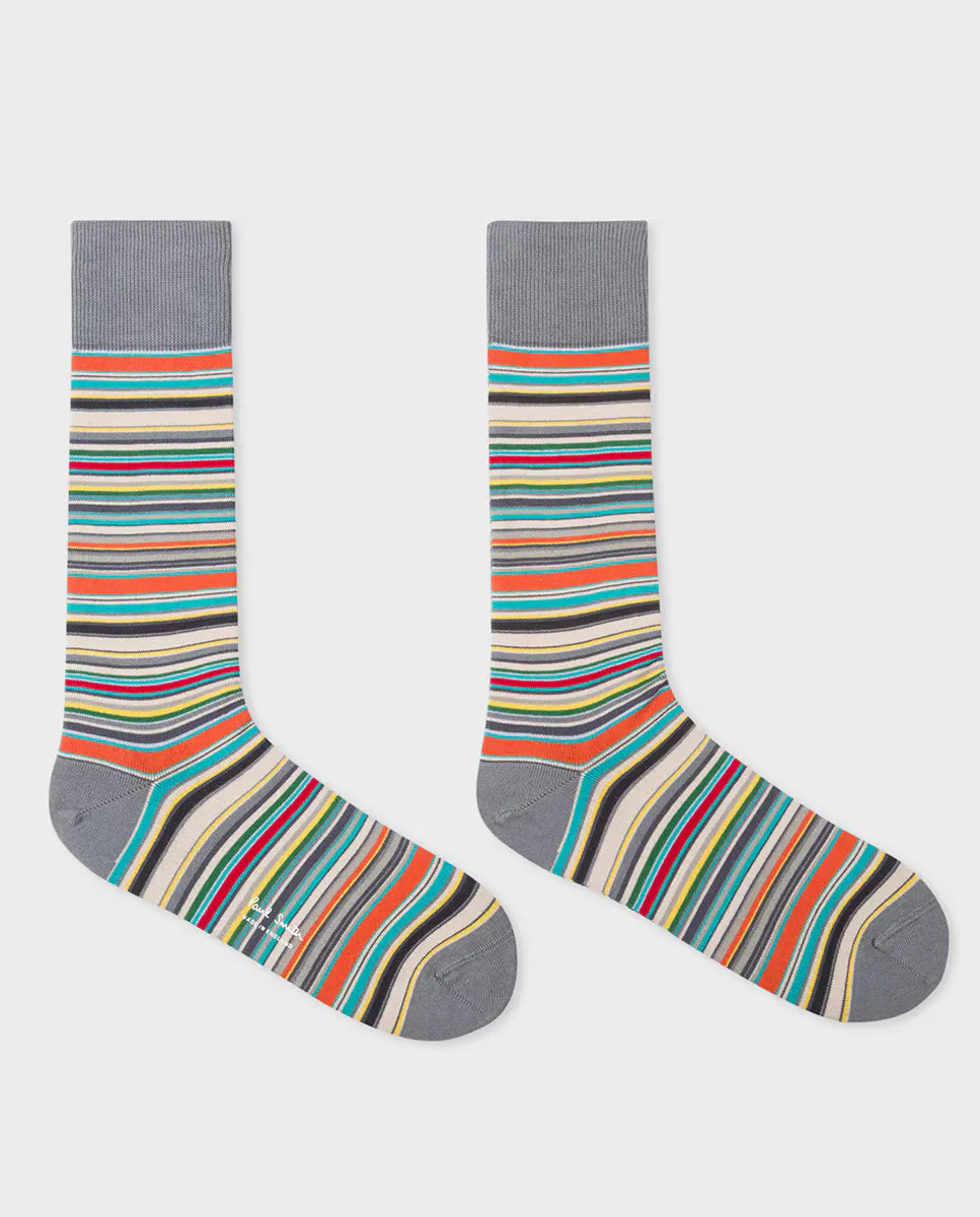 Мужские длинные хлопковые носки Paul Smith, мультиколор 
Мужские длинные хлопковые носки Paul Smith, мультиколор