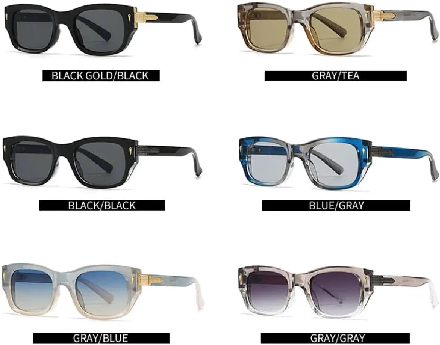 Солнцезащитные очки с защитой от УФ-излучения UV400 | Rivet Punk | Для женщин и мужчин, для занятий спортом на открытом воздухе и вождения DSVIGF, Black Gold Black
Солнцезащитные очки с защитой от УФ-излучения UV400 | Rivet Punk | Для женщин и мужчин, для занятий спортом на открытом воздухе и вождения DSVIGF, Black Gold Black