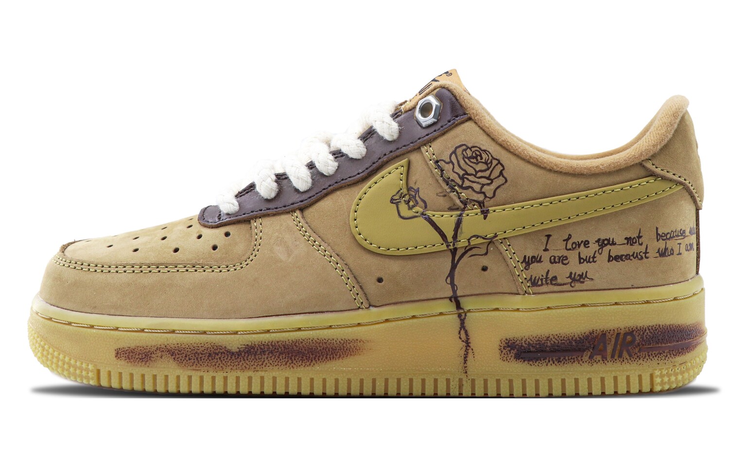 Кроссовки Nike Air Force 1 Skateboarding Shoes Unisex Low-top Brown, цвет Wheat
Кроссовки Nike Air Force 1 Skateboarding Shoes Unisex Low-top Brown, цвет Wheat