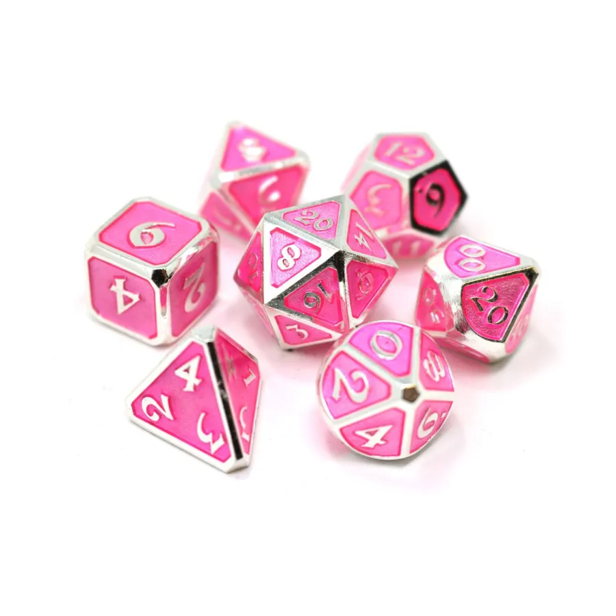 Набор Mythica Poly — платиновый розовый сапфир (7), Metal Poly Dice Sets (Die Hard Dice)
Набор Mythica Poly — платиновый розовый сапфир (7), Metal Poly Dice Sets (Die Hard Dice)