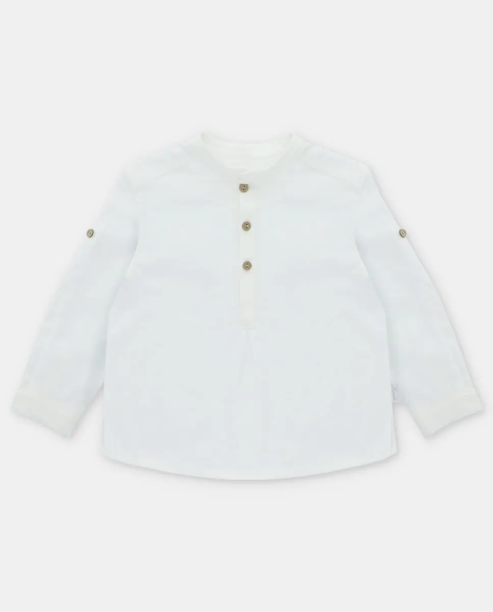 Детская хлопковая рубашка естественного цвета Martín Aranda
Детская хлопковая рубашка естественного цвета Martín Aranda