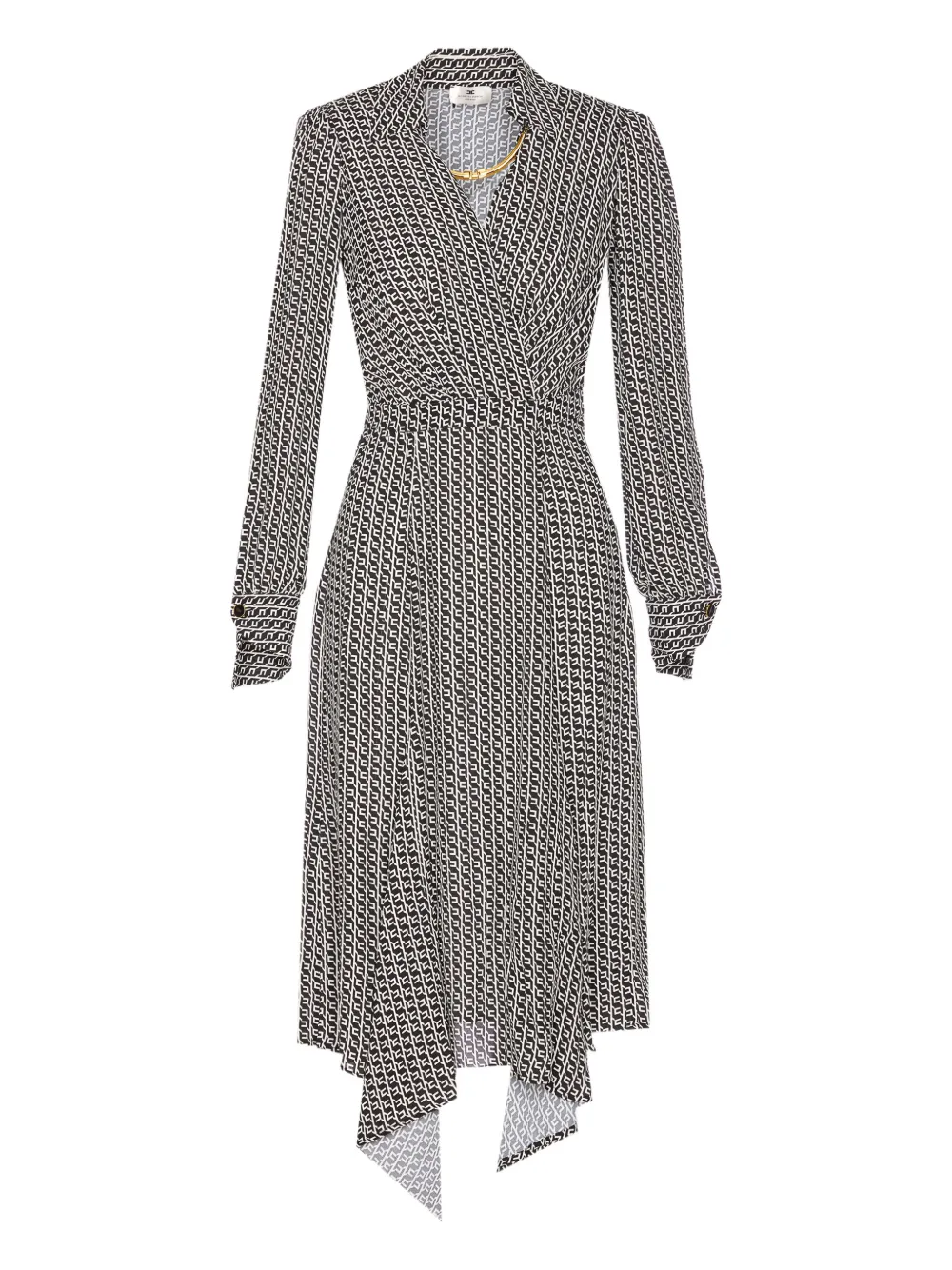 Платье миди с геометричным принтом Elisabetta Franchi, черный
Платье миди с геометричным принтом Elisabetta Franchi, черный