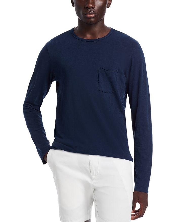 Футболка Simon с длинными рукавами и карманом Velvet by Graham & Spencer, синий 
Футболка Simon с длинными рукавами и карманом Velvet by Graham & Spencer, синий