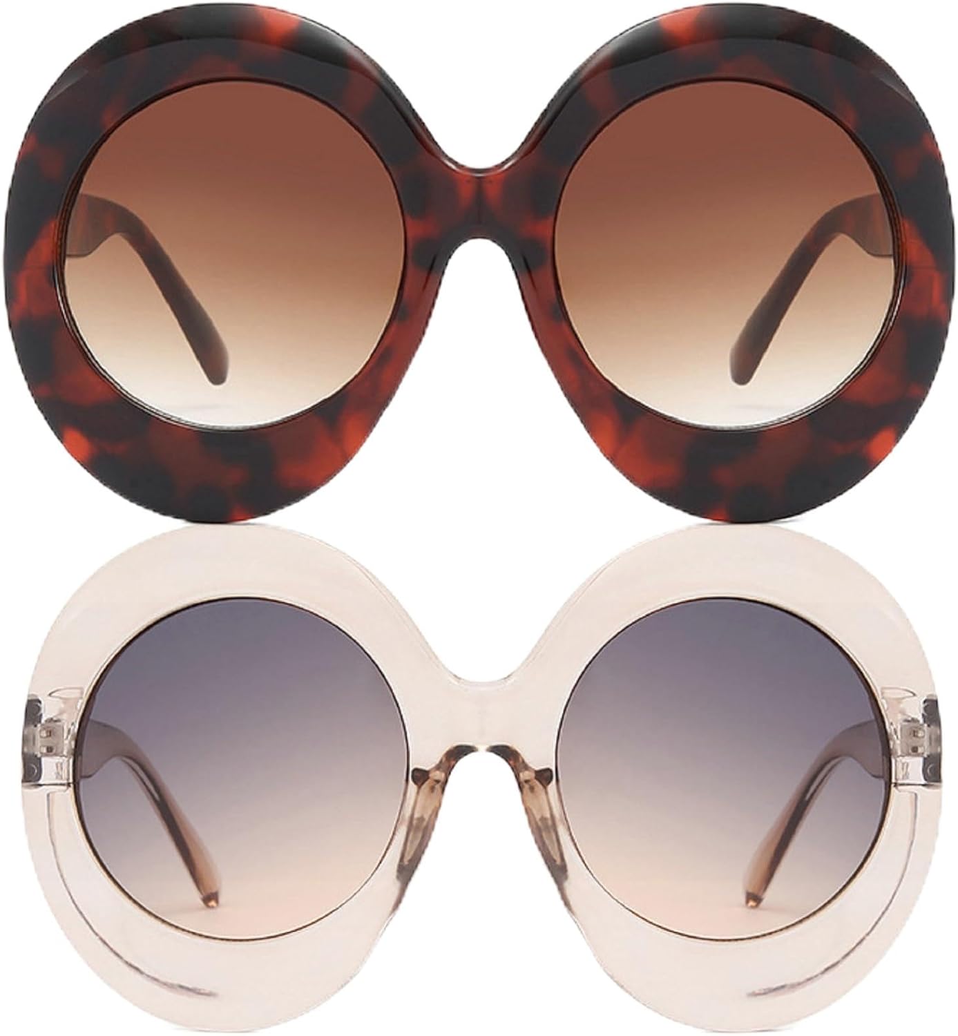 Большие круглые солнцезащитные очки для женщин, милые солнцезащитные очки в толстой оправе овальной формы, стильные ретро-очки в стиле Y2K 2000-х mincl, 2pcs-leopard&champagne
Большие круглые солнцезащитные очки для женщин, милые солнцезащитные очки в толстой оправе овальной формы, стильные ретро-очки в стиле Y2K 2000-х mincl, 2pcs-leopard&champagne