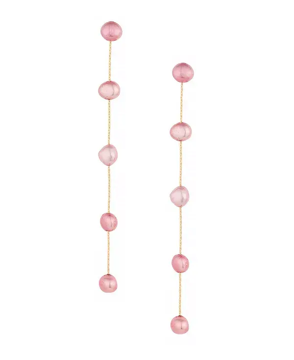 Серьги из латуни с 18-каратным золотым покрытием и каплями пресноводного жемчуга Ettika, pink
Серьги из латуни с 18-каратным золотым покрытием и каплями пресноводного жемчуга Ettika, pink