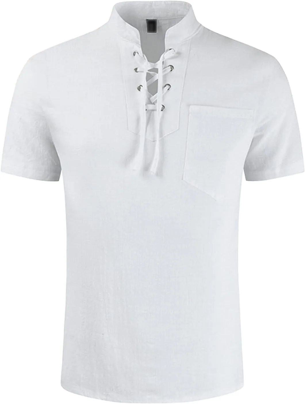 JEsilunmaMY мужская футболка с карманом и шнуровкой
JEsilunmaMY мужская футболка с карманом и шнуровкой