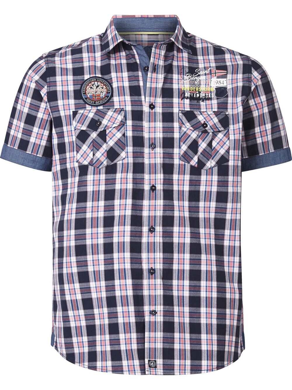 Комфортная рубашка на пуговицах Jan Vanderstorm Arnelf, темно-синий/розовый
Комфортная рубашка на пуговицах Jan Vanderstorm Arnelf, темно-синий/розовый