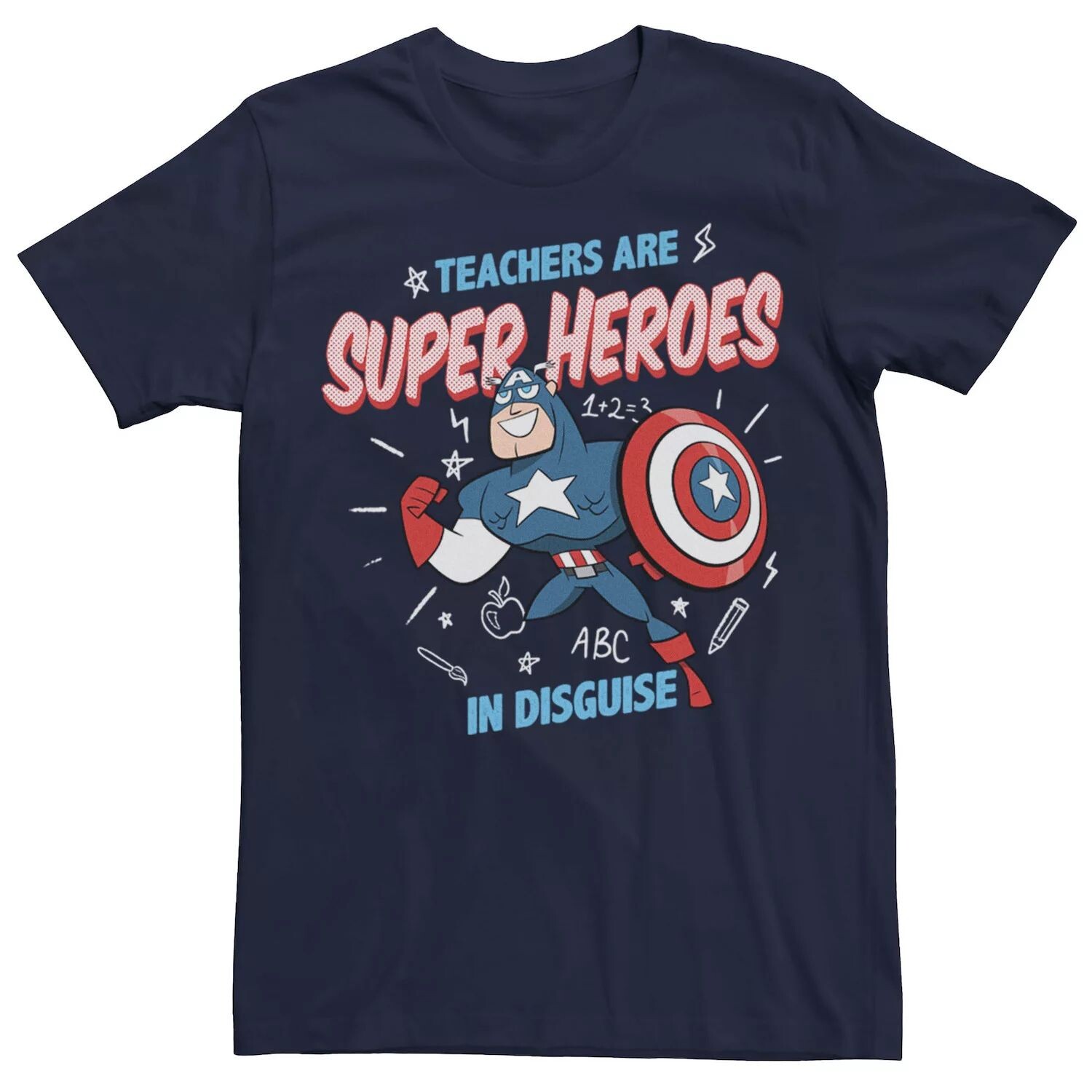 Мужская футболка Marvel Captain America Teachers Are Heroes Licensed Character
Мужская футболка Marvel Captain America Teachers Are Heroes Licensed Character