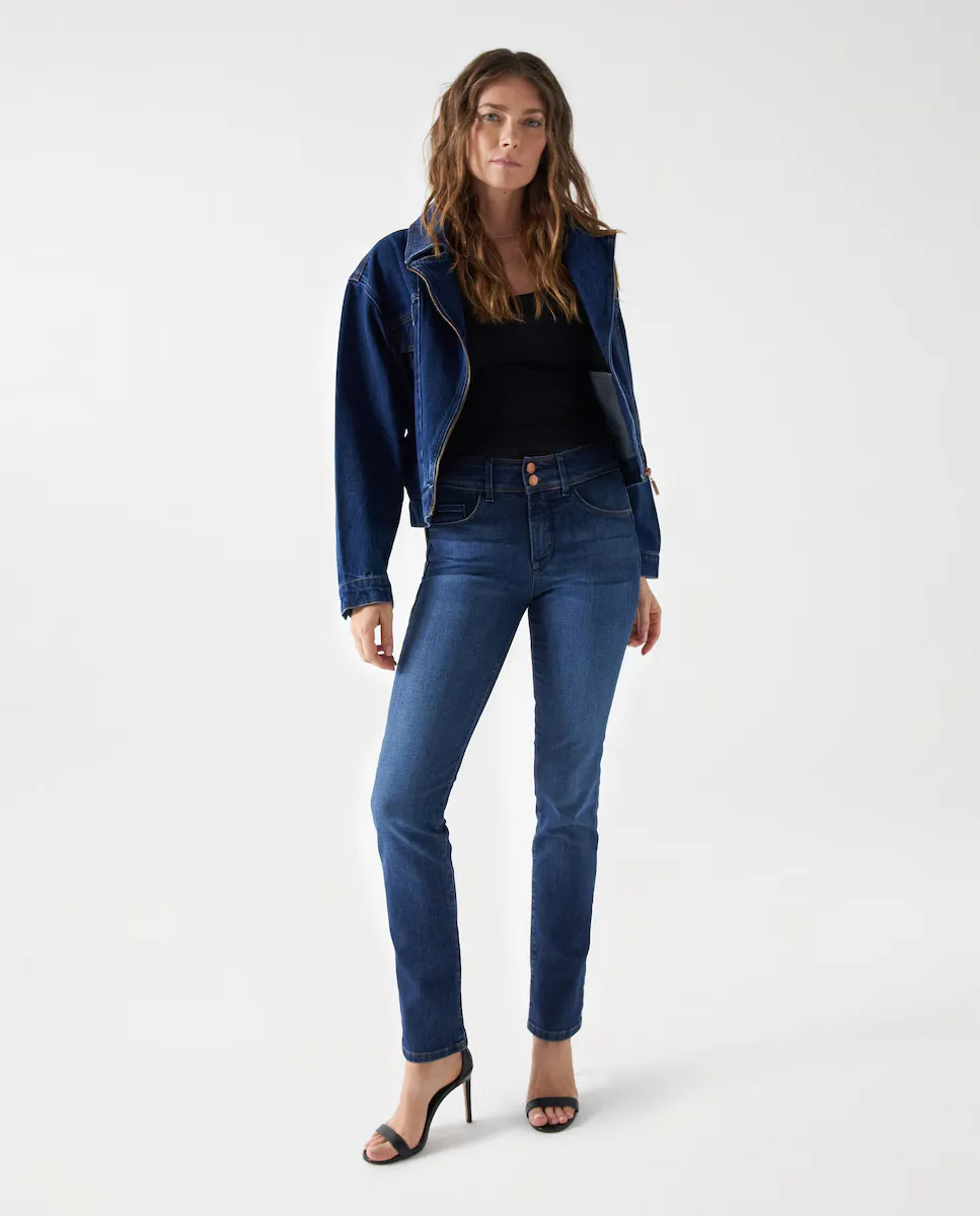 Узкие джинсы скинни с высокой посадкой и пуш-ин для женщин Women's Secret, средней потертости Salsa Jeans, синий
Узкие джинсы скинни с высокой посадкой и пуш-ин для женщин Women's Secret, средней потертости Salsa Jeans, синий