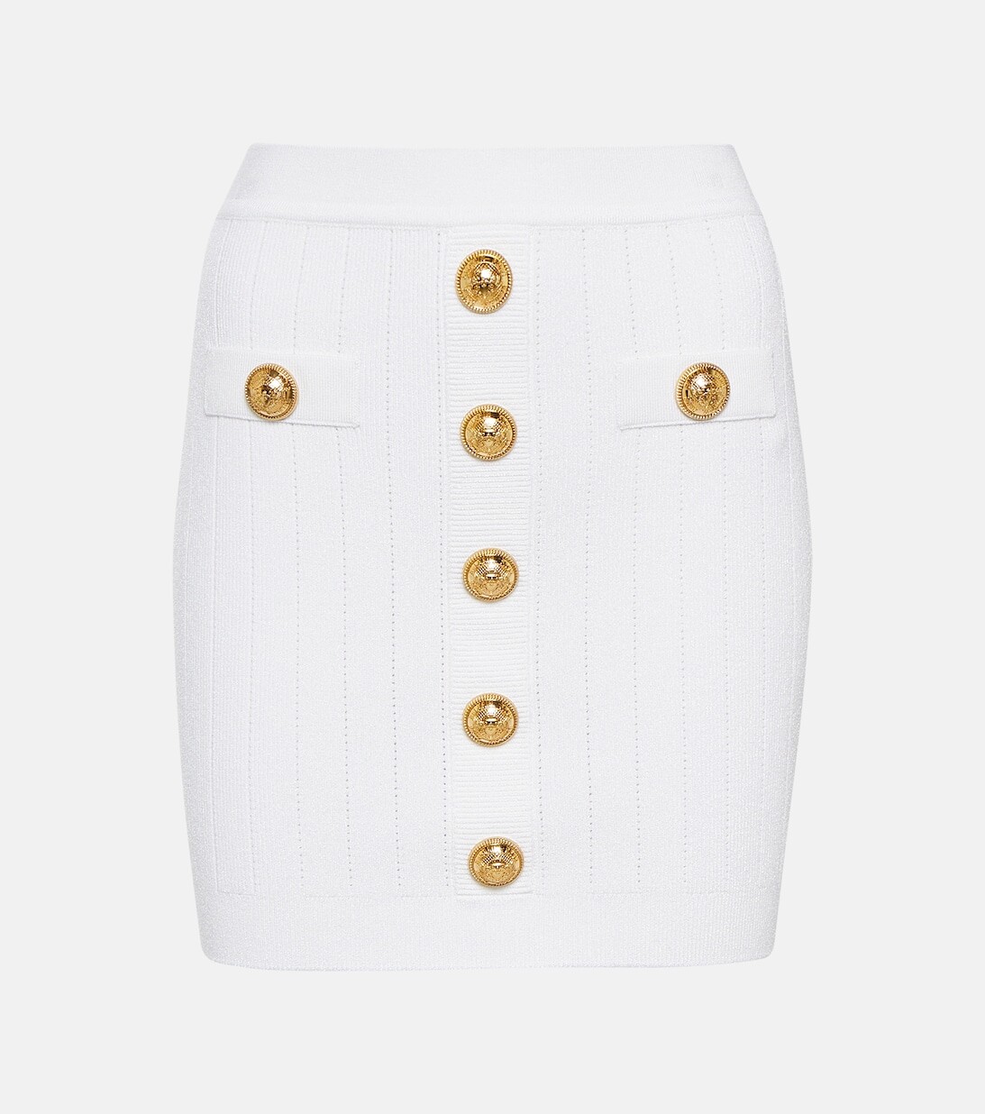 Трикотажная мини-юбка с высокой посадкой BALMAIN, белый
Трикотажная мини-юбка с высокой посадкой BALMAIN, белый