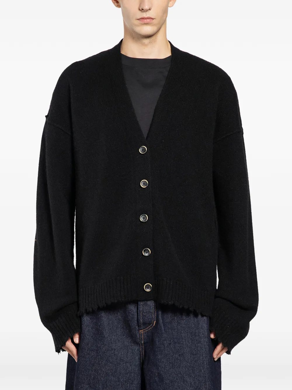 Кардиган с необработанными краями Uma Wang, черный
Кардиган с необработанными краями Uma Wang, черный