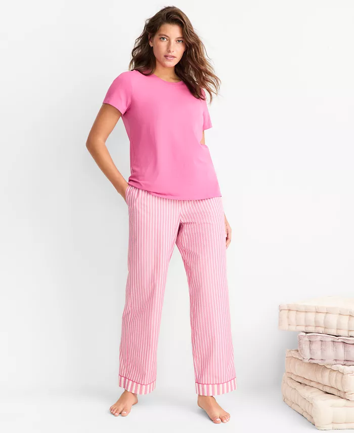 Женская футболка для сна с коротким рукавом из хлопковой смеси, XS-3X State of Day, розовый
Женская футболка для сна с коротким рукавом из хлопковой смеси, XS-3X State of Day, розовый