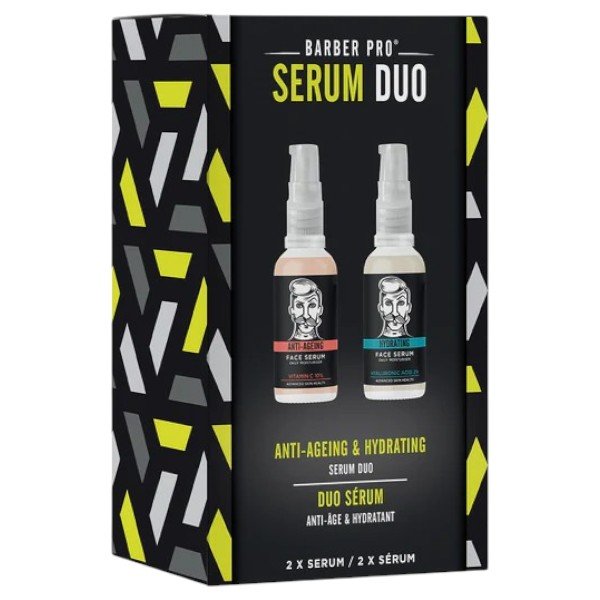 Набор сывороток Barber Pro Duo - увлажняющая и против морщин сыворотка для лица 2x30 мл
Набор сывороток Barber Pro Duo - увлажняющая и против морщин сыворотка для лица 2x30 мл