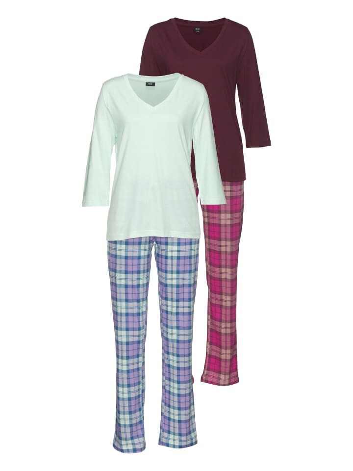 Пижама HIS, цвет mint-kariert, bordeaux-kariert
Пижама HIS, цвет mint-kariert, bordeaux-kariert
