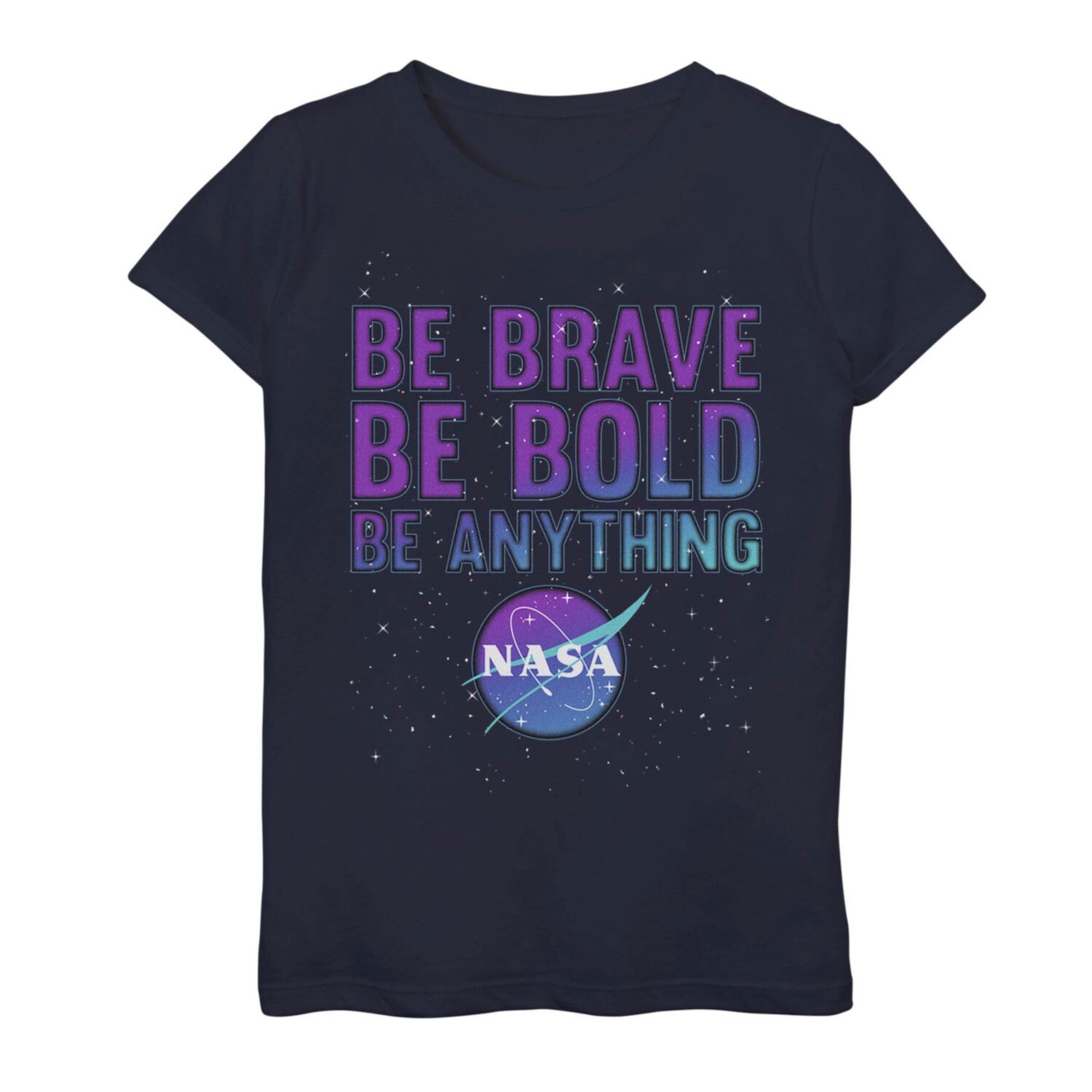Футболка с логотипом NASA Be Brave Be Bold Be Anything для девочек 7–16 лет Licensed Character
Футболка с логотипом NASA Be Brave Be Bold Be Anything для девочек 7–16 лет Licensed Character