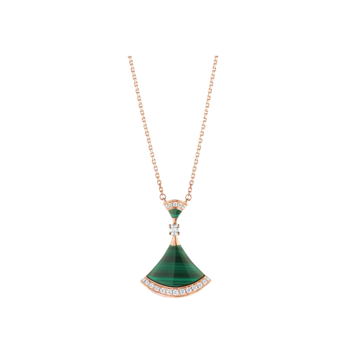 Колье divas' dream из розового золота 18 карат с малахитом и паве из бриллиантов BULGARI
Колье divas' dream из розового золота 18 карат с малахитом и паве из бриллиантов BULGARI