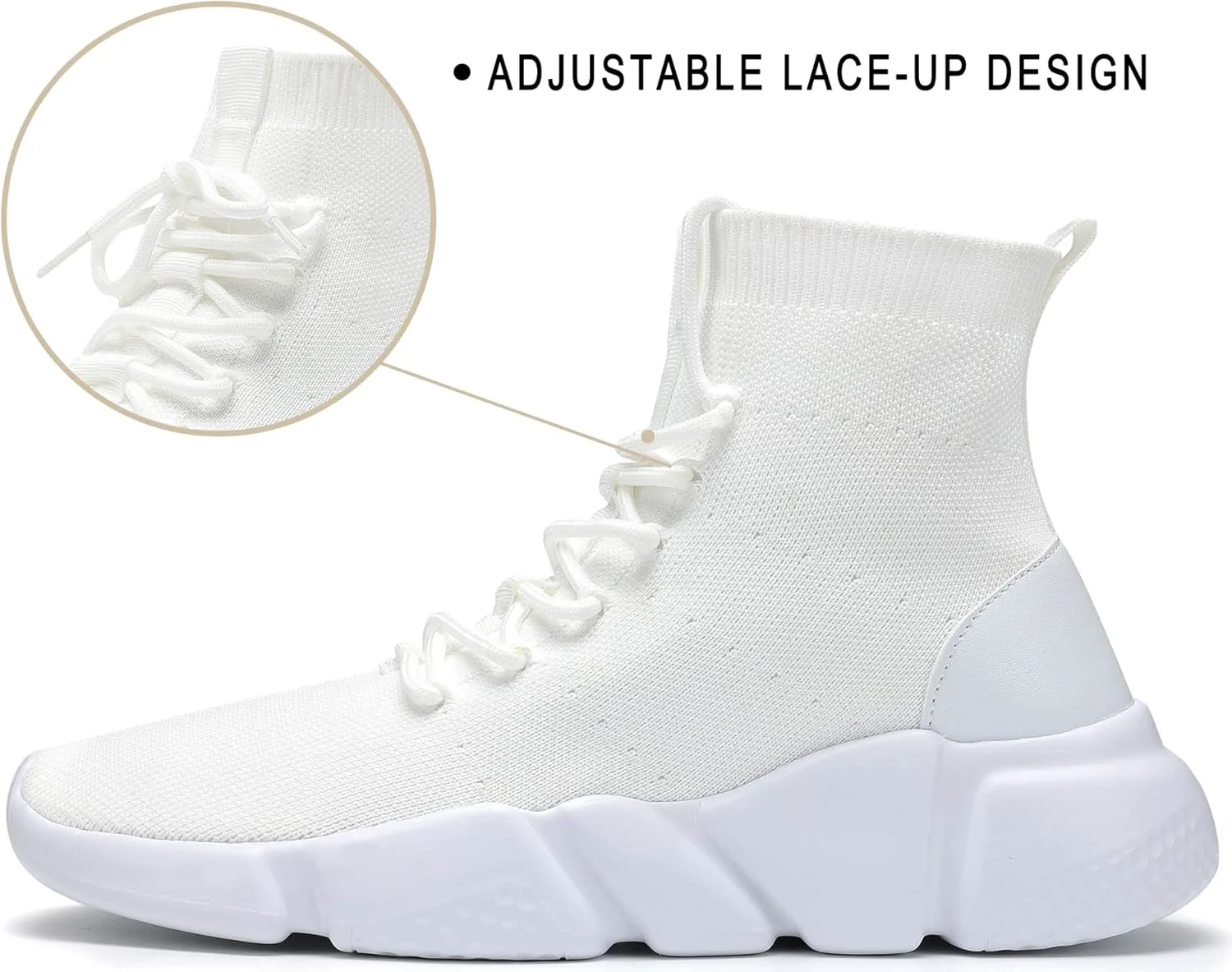 Мужские сникеры Santiro с высоким верхом и без шнурков, легкие кроссовки для ходьбы и тенниса, повседневные, для работы и занятий спортом, белый
Мужские сникеры Santiro с высоким верхом и без шнурков, легкие кроссовки для ходьбы и тенниса, повседневные, для работы и занятий спортом, белый