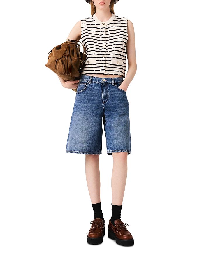 Топ Leli с застежкой на пуговицы Maje, белый
Топ Leli с застежкой на пуговицы Maje, белый