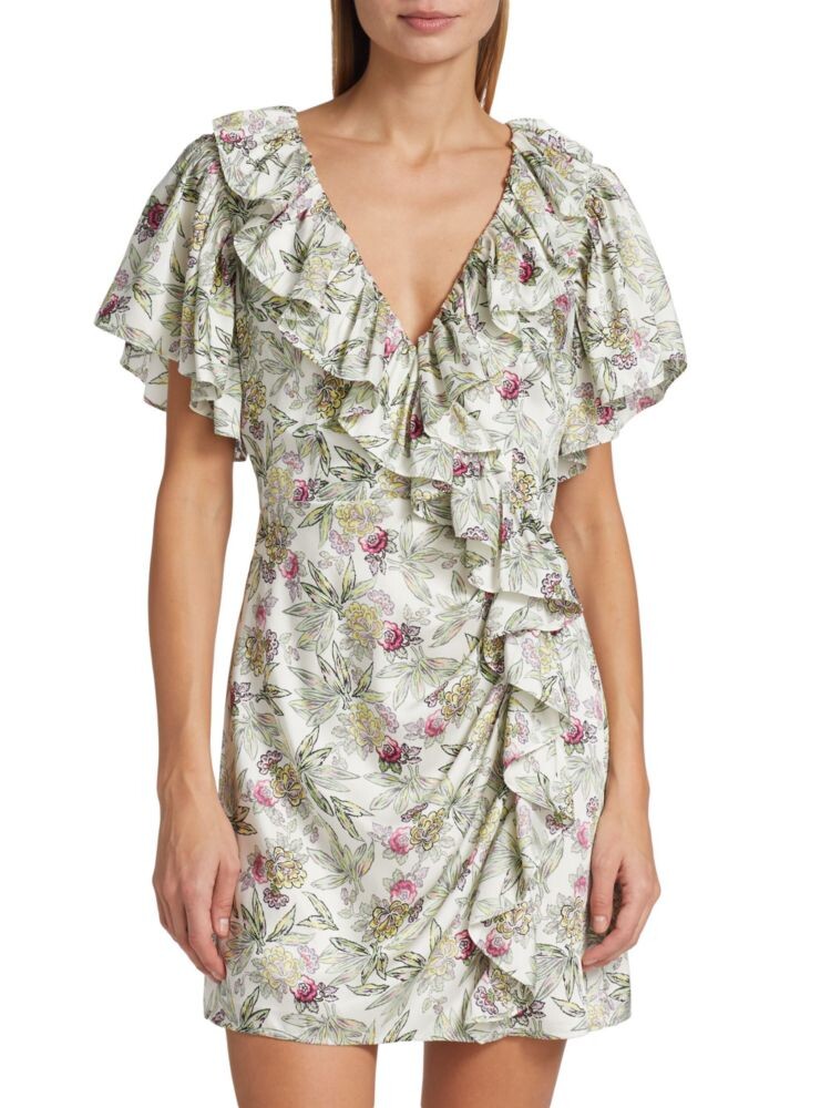 Мини-платье Evans с цветочным принтом и рюшами Cinq À Sept, цвет Ivory Multi
Мини-платье Evans с цветочным принтом и рюшами Cinq À Sept, цвет Ivory Multi