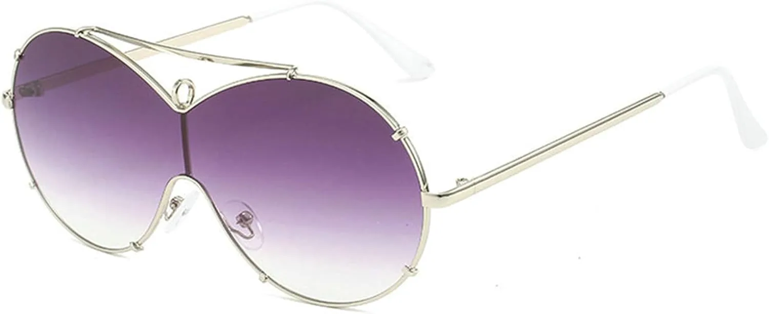 Willochra Модные солнцезащитные очки-щитки большого размера для женщин и мужчин, 2024 год. Стильные солнцезащитные очки-пилот в крупной оправе, Silver Gray
Willochra Модные солнцезащитные очки-щитки большого размера для женщин и мужчин, 2024 год. Стильные солнцезащитные очки-пилот в крупной оправе, Silver Gray