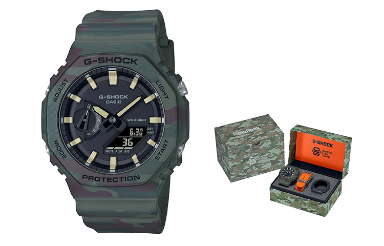 Унисекс зеленые часы CASIO, камуфляжная коробка
Унисекс зеленые часы CASIO, камуфляжная коробка