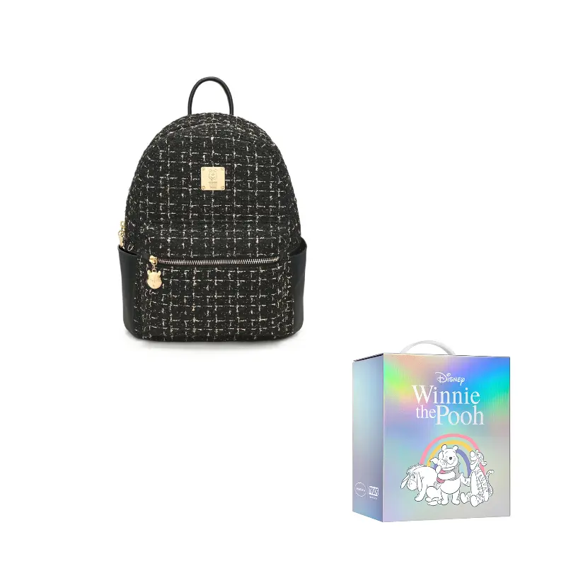 Disney Сумка рюкзак из ткани серии Винни Пух с искусственной кожей женская черно белая, Black
Disney Сумка рюкзак из ткани серии Винни Пух с искусственной кожей женская черно белая, Black
