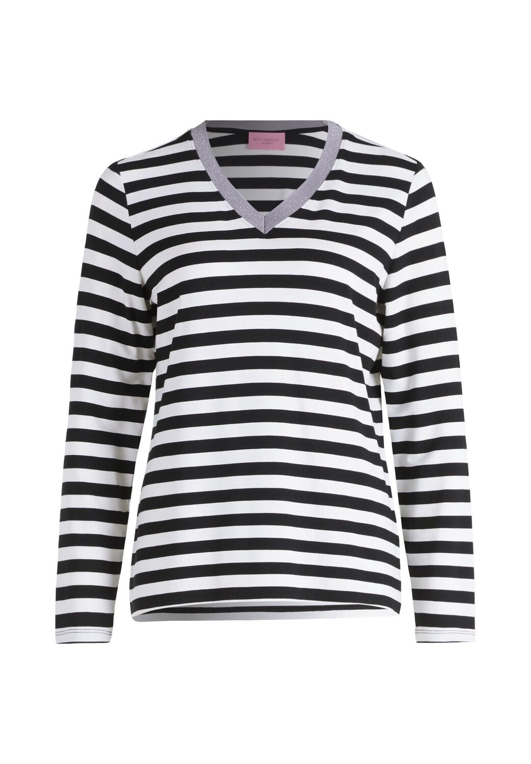 Полосатая рубашка с V-образным вырезом BETTY BARCLAY, черно-белый
Полосатая рубашка с V-образным вырезом BETTY BARCLAY, черно-белый