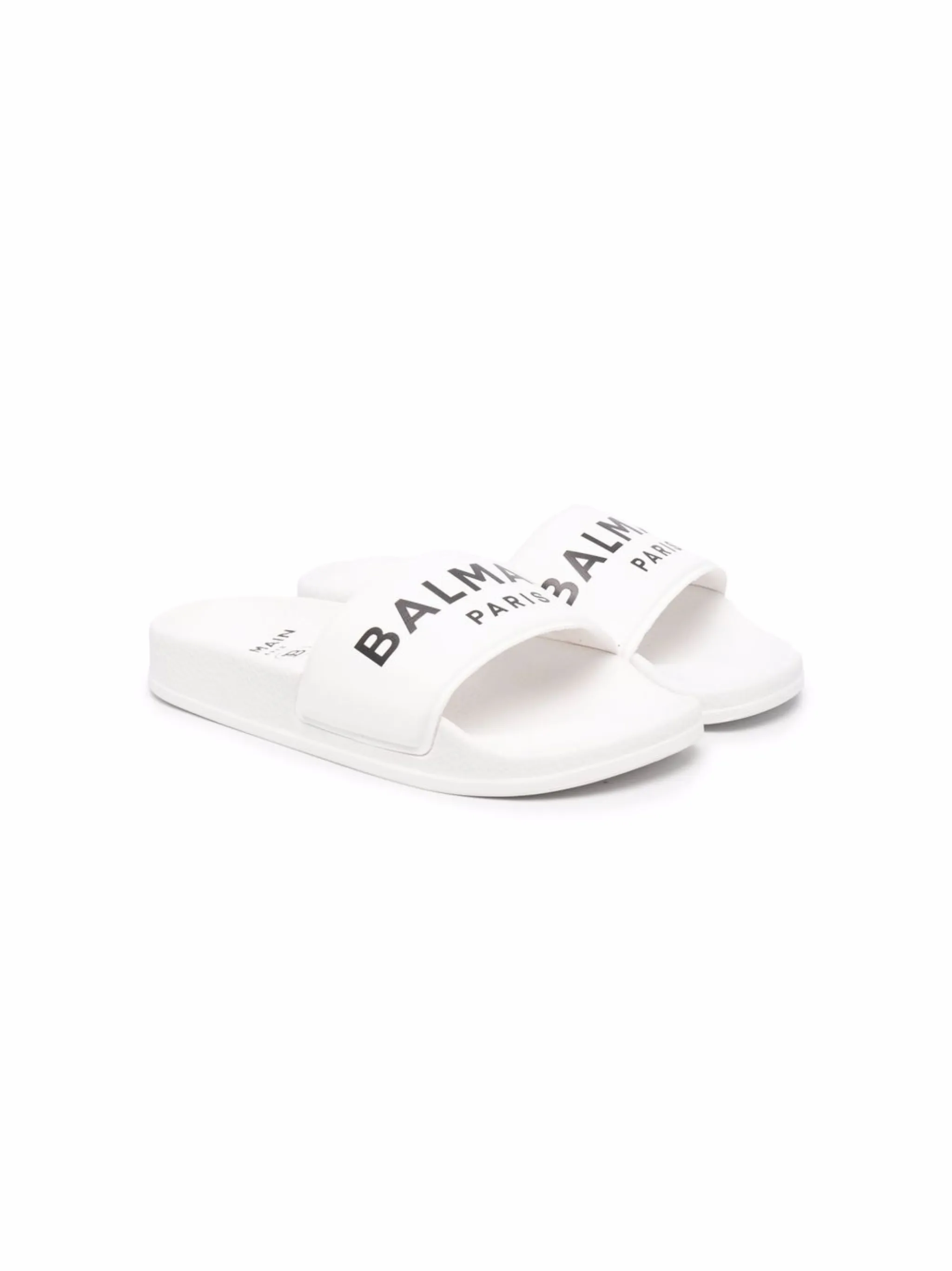 Шлепанцы с логотипом Balmain Kids, белый
Шлепанцы с логотипом Balmain Kids, белый