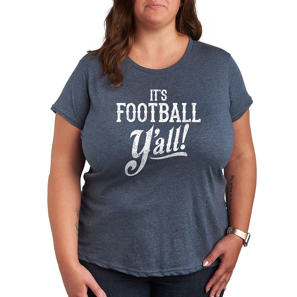 Футболка больших размеров с рисунком It's Football Y'all Licensed Character, цвет Heather Blue
Футболка больших размеров с рисунком It's Football Y'all Licensed Character, цвет Heather Blue