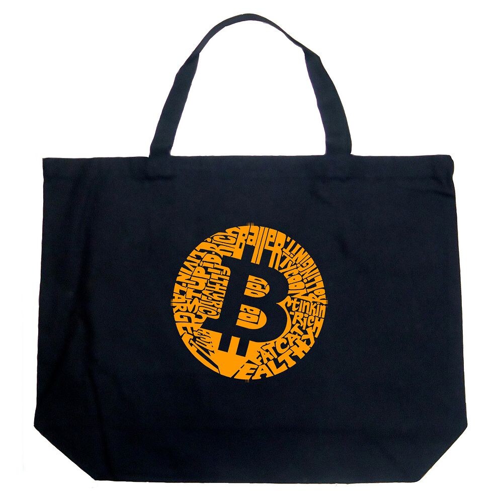 Большая сумка-тоут Word Art — биткойн LA Pop Art, черный
Большая сумка-тоут Word Art — биткойн LA Pop Art, черный