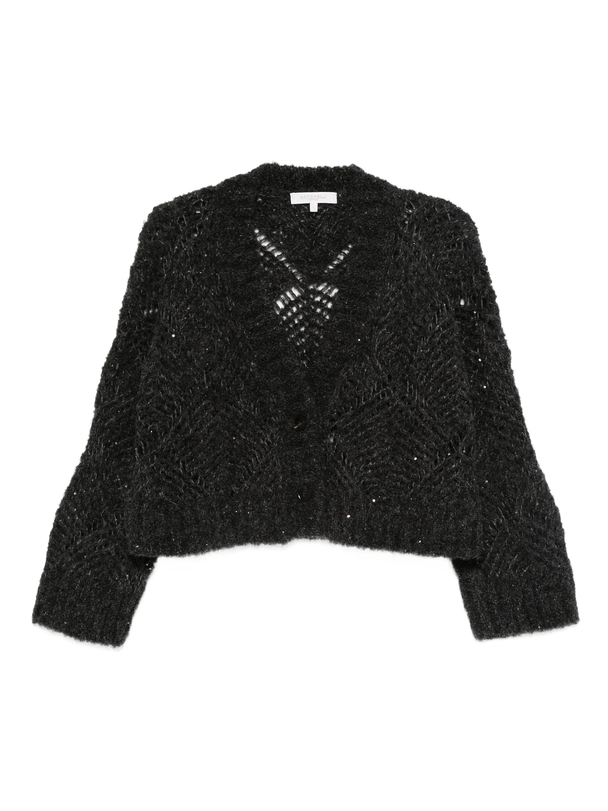 Кардиган с V-образным вырезом Antonelli, серый
Кардиган с V-образным вырезом Antonelli, серый