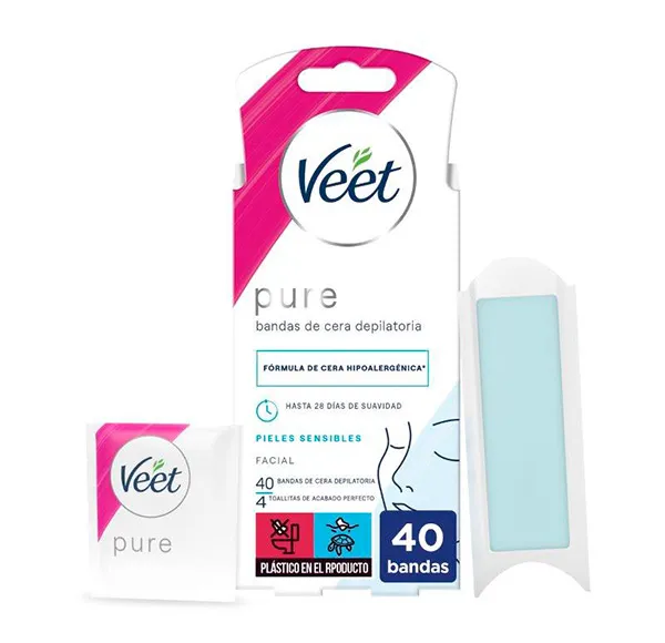 Восковые полоски для лица Pure Veet, 40 UD
Восковые полоски для лица Pure Veet, 40 UD