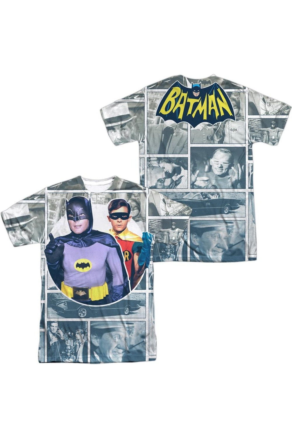 Футболка с коротким рукавом для взрослых из полиэстера с панелями из классического ТВ 60-х годов Batman (принт спереди/сзади) Gildan, белый
Футболка с коротким рукавом для взрослых из полиэстера с панелями из классического ТВ 60-х годов Batman (принт спереди/сзади) Gildan, белый