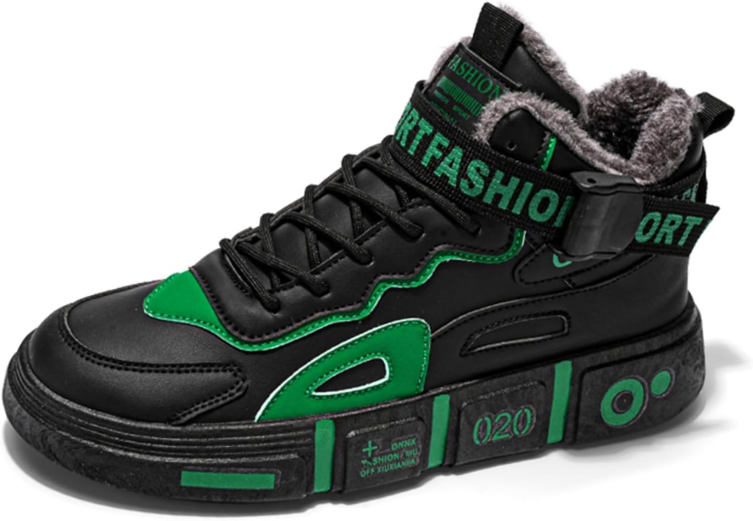 Мужские высокие кроссовки с флисовой подкладкой, модный цветной дизайн, удобная повседневная обувь для ежедневного ношения и активного отдыха Khwfjas, зеленый
Мужские высокие кроссовки с флисовой подкладкой, модный цветной дизайн, удобная повседневная обувь для ежедневного ношения и активного отдыха Khwfjas, зеленый