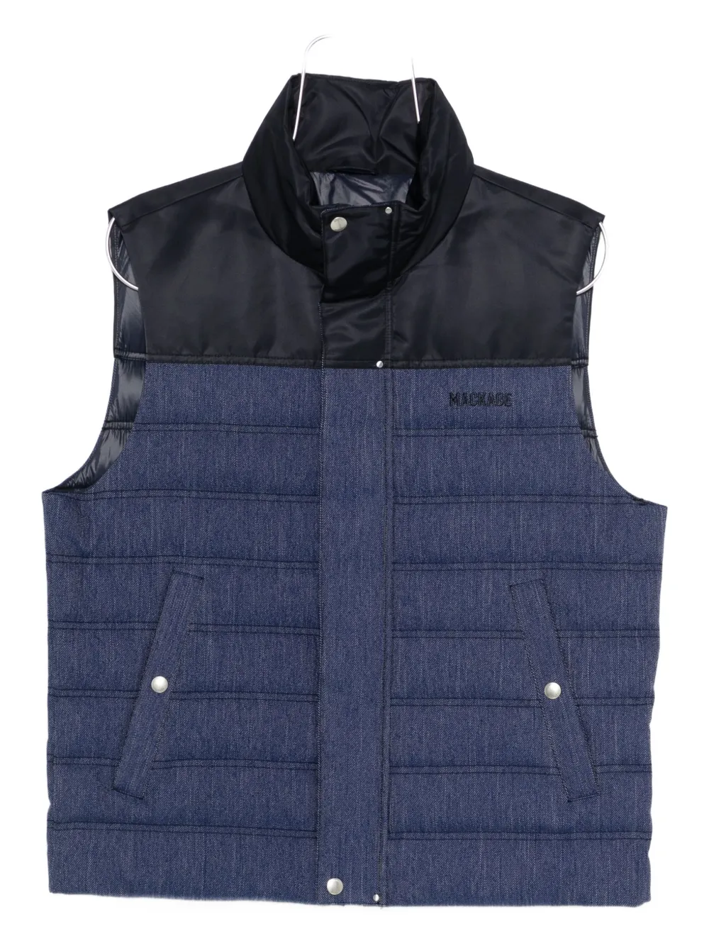 Стеганый жилет с панелями Mackage, синий
Стеганый жилет с панелями Mackage, синий
