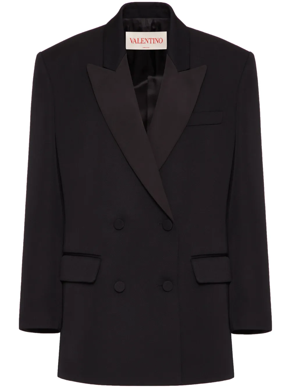 Двубортный блейзер Grisaille VALENTINO GARAVANI, черный
Двубортный блейзер Grisaille VALENTINO GARAVANI, черный